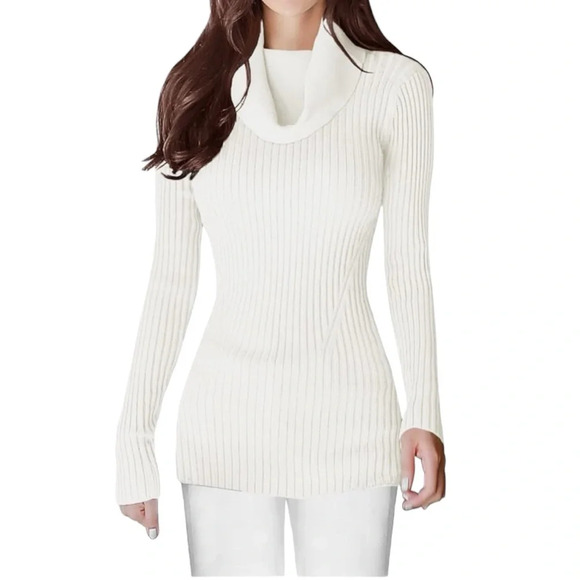 NWOT Women’s Stretchable Cowl Neck Turtle Neck Sweater - Picture 2 of 4